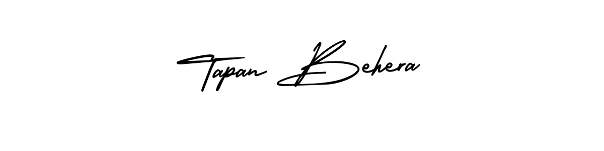 How to make Tapan Behera name signature. Use AmerikaSignatureDemo-Regular style for creating short signs online. This is the latest handwritten sign. Tapan Behera signature style 3 images and pictures png