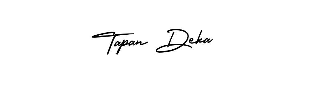 Use a signature maker to create a handwritten signature online. With this signature software, you can design (AmerikaSignatureDemo-Regular) your own signature for name Tapan Deka. Tapan Deka signature style 3 images and pictures png