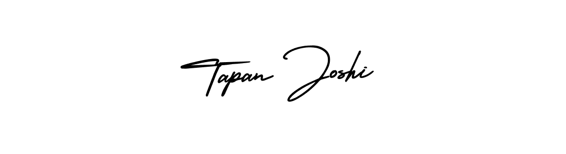 Tapan Joshi stylish signature style. Best Handwritten Sign (AmerikaSignatureDemo-Regular) for my name. Handwritten Signature Collection Ideas for my name Tapan Joshi. Tapan Joshi signature style 3 images and pictures png