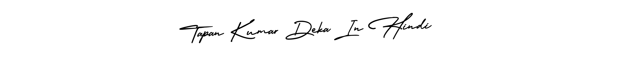 How to make Tapan Kumar Deka In Hindi signature? AmerikaSignatureDemo-Regular is a professional autograph style. Create handwritten signature for Tapan Kumar Deka In Hindi name. Tapan Kumar Deka In Hindi signature style 3 images and pictures png