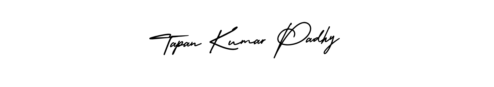 Create a beautiful signature design for name Tapan Kumar Padhy. With this signature (AmerikaSignatureDemo-Regular) fonts, you can make a handwritten signature for free. Tapan Kumar Padhy signature style 3 images and pictures png