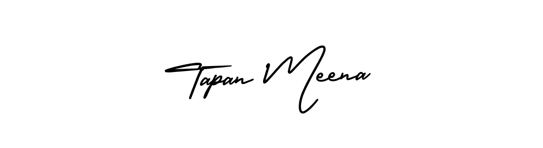 Make a short Tapan Meena signature style. Manage your documents anywhere anytime using AmerikaSignatureDemo-Regular. Create and add eSignatures, submit forms, share and send files easily. Tapan Meena signature style 3 images and pictures png