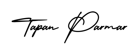 Transform the name Tapan Parmar into a signature masterpiece using AmerikaSignatureDemo-Regular font. Ideal for photographers, artists, and creators looking for watermarks. Tapan Parmar signature style 3 images and pictures png
