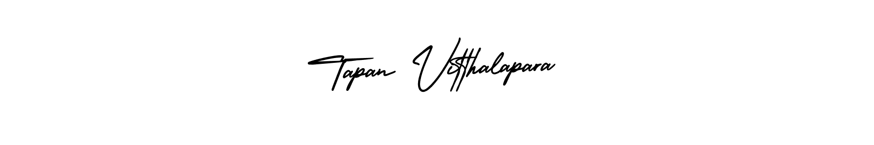 Tapan Vitthalapara stylish signature style. Best Handwritten Sign (AmerikaSignatureDemo-Regular) for my name. Handwritten Signature Collection Ideas for my name Tapan Vitthalapara. Tapan Vitthalapara signature style 3 images and pictures png