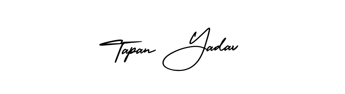 Create a beautiful signature design for name Tapan Yadav. With this signature (AmerikaSignatureDemo-Regular) fonts, you can make a handwritten signature for free. Tapan Yadav signature style 3 images and pictures png