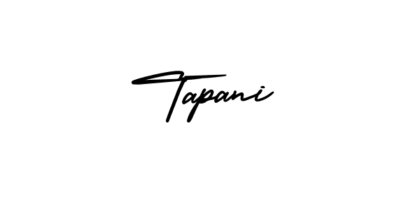 Design your own signature with our free online signature maker. With this signature software, you can create a handwritten (AmerikaSignatureDemo-Regular) signature for name Tapani. Tapani signature style 3 images and pictures png