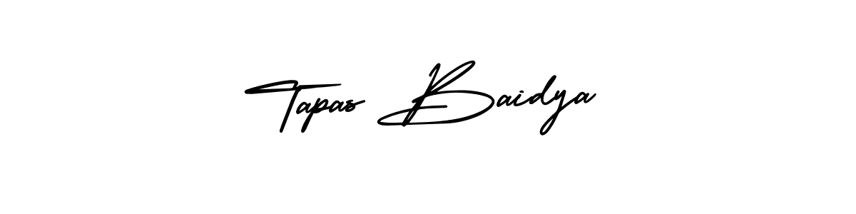 AmerikaSignatureDemo-Regular is a professional signature style that is perfect for those who want to add a touch of class to their signature. It is also a great choice for those who want to make their signature more unique. Get Tapas Baidya name to fancy signature for free. Tapas Baidya signature style 3 images and pictures png