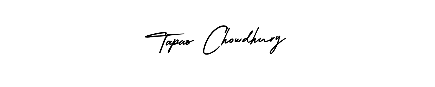The best way (AmerikaSignatureDemo-Regular) to make a short signature is to pick only two or three words in your name. The name Tapas Chowdhury include a total of six letters. For converting this name. Tapas Chowdhury signature style 3 images and pictures png