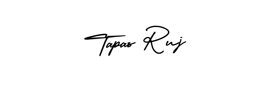 Similarly AmerikaSignatureDemo-Regular is the best handwritten signature design. Signature creator online .You can use it as an online autograph creator for name Tapas Ruj. Tapas Ruj signature style 3 images and pictures png
