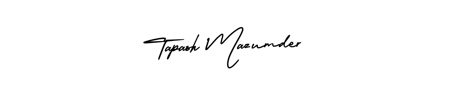 Make a beautiful signature design for name Tapash Mazumder. With this signature (AmerikaSignatureDemo-Regular) style, you can create a handwritten signature for free. Tapash Mazumder signature style 3 images and pictures png