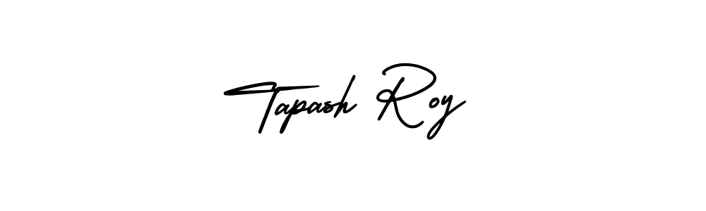 How to Draw Tapash Roy signature style? AmerikaSignatureDemo-Regular is a latest design signature styles for name Tapash Roy. Tapash Roy signature style 3 images and pictures png