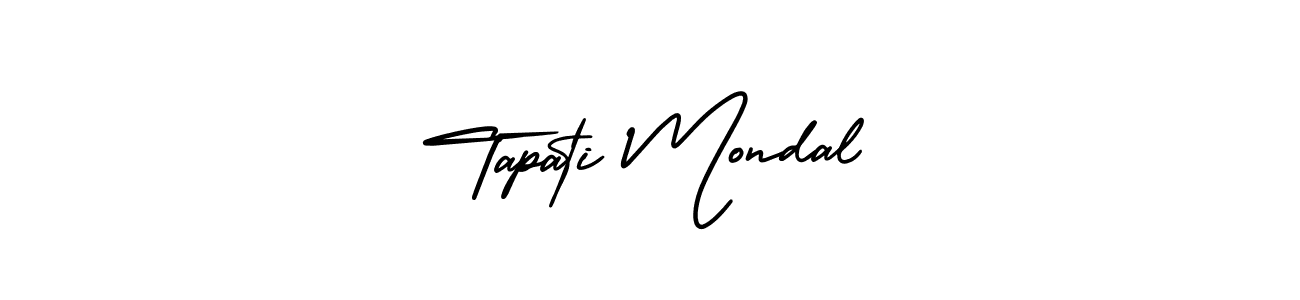 Make a beautiful signature design for name Tapati Mondal. With this signature (AmerikaSignatureDemo-Regular) style, you can create a handwritten signature for free. Tapati Mondal signature style 3 images and pictures png
