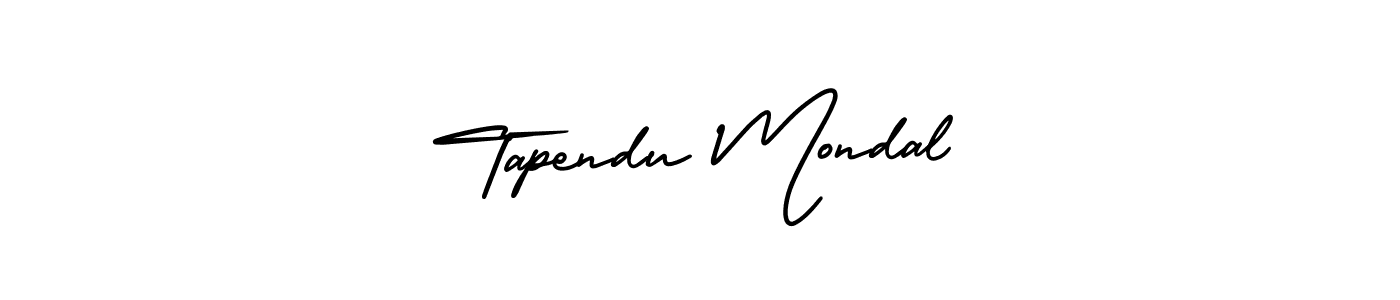 Create a beautiful signature design for name Tapendu Mondal. With this signature (AmerikaSignatureDemo-Regular) fonts, you can make a handwritten signature for free. Tapendu Mondal signature style 3 images and pictures png