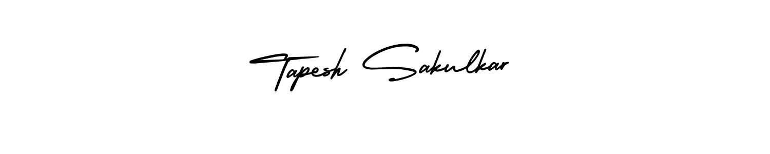 Make a short Tapesh Sakulkar signature style. Manage your documents anywhere anytime using AmerikaSignatureDemo-Regular. Create and add eSignatures, submit forms, share and send files easily. Tapesh Sakulkar signature style 3 images and pictures png