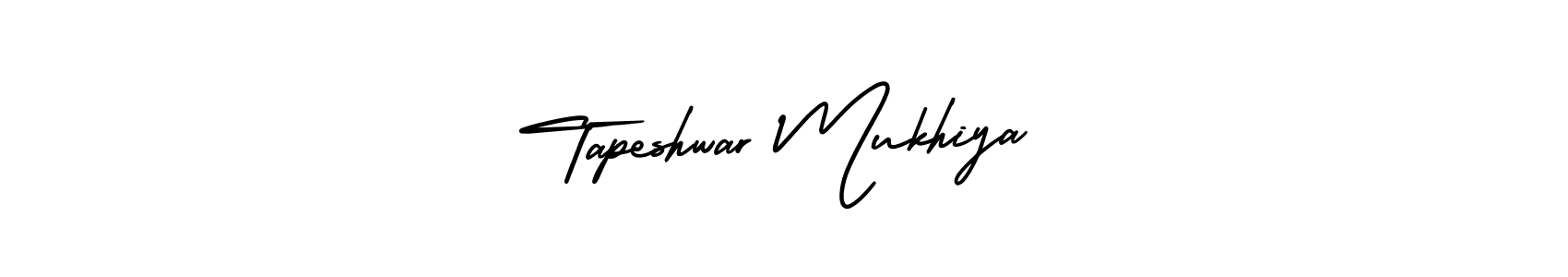 Design your own signature with our free online signature maker. With this signature software, you can create a handwritten (AmerikaSignatureDemo-Regular) signature for name Tapeshwar Mukhiya. Tapeshwar Mukhiya signature style 3 images and pictures png