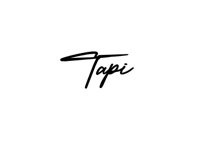 Tapi stylish signature style. Best Handwritten Sign (AmerikaSignatureDemo-Regular) for my name. Handwritten Signature Collection Ideas for my name Tapi. Tapi signature style 3 images and pictures png
