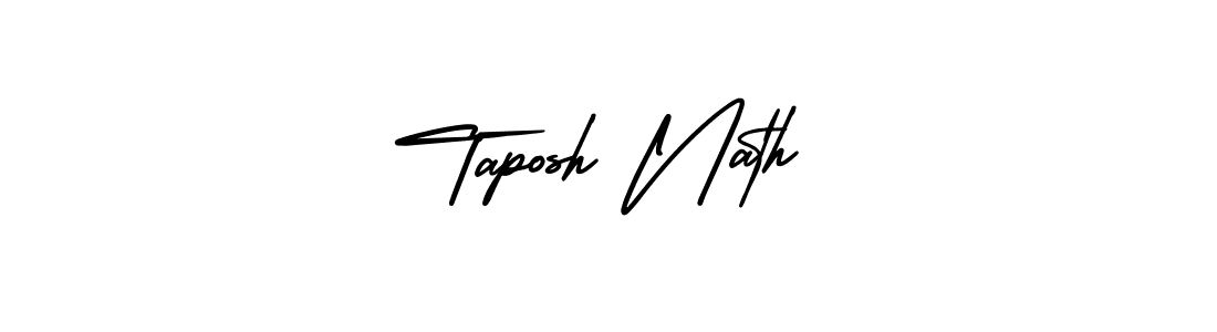 Make a short Taposh Nath signature style. Manage your documents anywhere anytime using AmerikaSignatureDemo-Regular. Create and add eSignatures, submit forms, share and send files easily. Taposh Nath signature style 3 images and pictures png