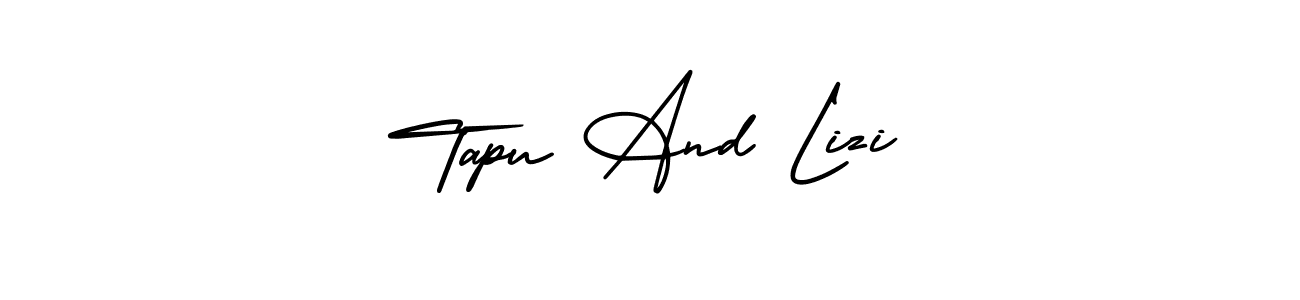 Make a short Tapu And Lizi signature style. Manage your documents anywhere anytime using AmerikaSignatureDemo-Regular. Create and add eSignatures, submit forms, share and send files easily. Tapu And Lizi signature style 3 images and pictures png