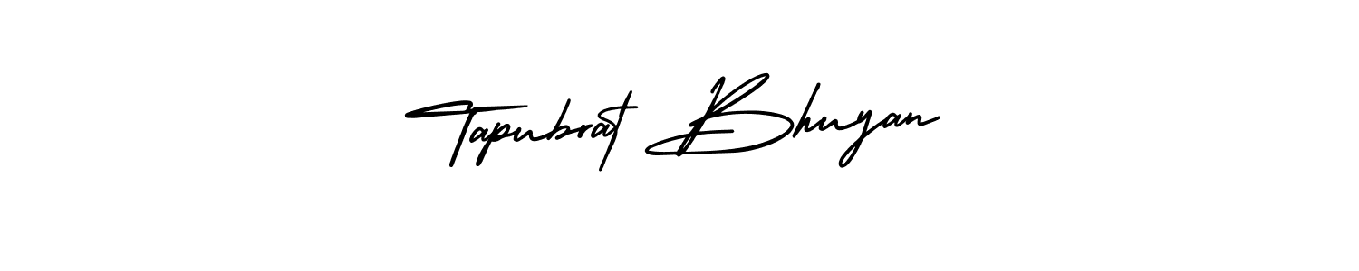 It looks lik you need a new signature style for name Tapubrat Bhuyan. Design unique handwritten (AmerikaSignatureDemo-Regular) signature with our free signature maker in just a few clicks. Tapubrat Bhuyan signature style 3 images and pictures png