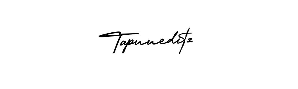 How to make Tapuueditz signature? AmerikaSignatureDemo-Regular is a professional autograph style. Create handwritten signature for Tapuueditz name. Tapuueditz signature style 3 images and pictures png