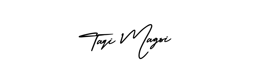 Make a beautiful signature design for name Taqi Magsi. Use this online signature maker to create a handwritten signature for free. Taqi Magsi signature style 3 images and pictures png