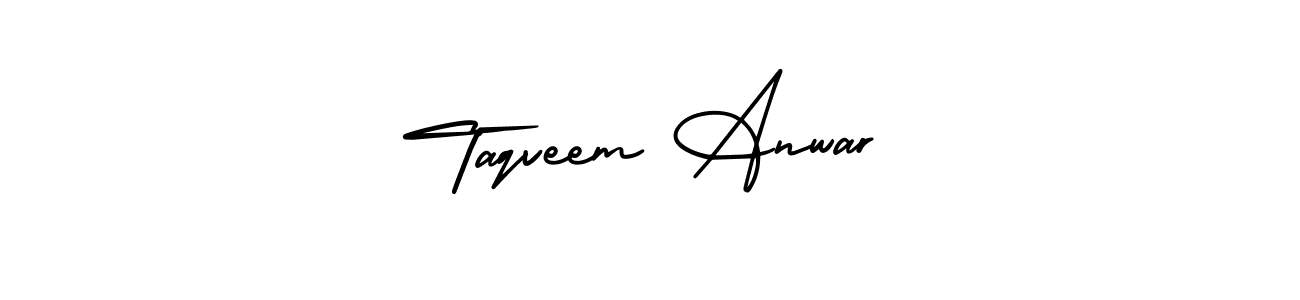 if you are searching for the best signature style for your name Taqveem Anwar. so please give up your signature search. here we have designed multiple signature styles  using AmerikaSignatureDemo-Regular. Taqveem Anwar signature style 3 images and pictures png