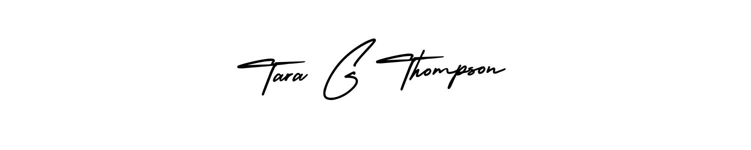 How to make Tara G Thompson name signature. Use AmerikaSignatureDemo-Regular style for creating short signs online. This is the latest handwritten sign. Tara G Thompson signature style 3 images and pictures png