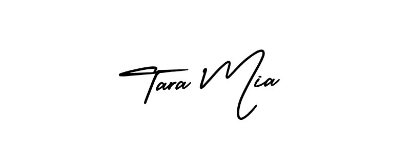 The best way (AmerikaSignatureDemo-Regular) to make a short signature is to pick only two or three words in your name. The name Tara Mia include a total of six letters. For converting this name. Tara Mia signature style 3 images and pictures png