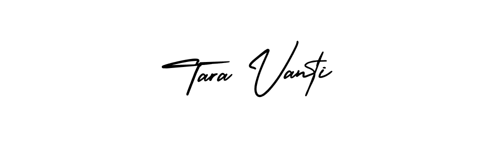 The best way (AmerikaSignatureDemo-Regular) to make a short signature is to pick only two or three words in your name. The name Tara Vanti include a total of six letters. For converting this name. Tara Vanti signature style 3 images and pictures png