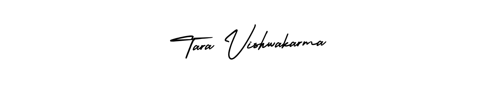 How to make Tara Vishwakarma name signature. Use AmerikaSignatureDemo-Regular style for creating short signs online. This is the latest handwritten sign. Tara Vishwakarma signature style 3 images and pictures png