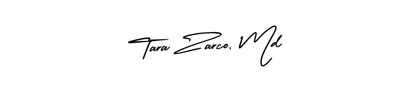 How to make Tara Zarco, Md name signature. Use AmerikaSignatureDemo-Regular style for creating short signs online. This is the latest handwritten sign. Tara Zarco, Md signature style 3 images and pictures png