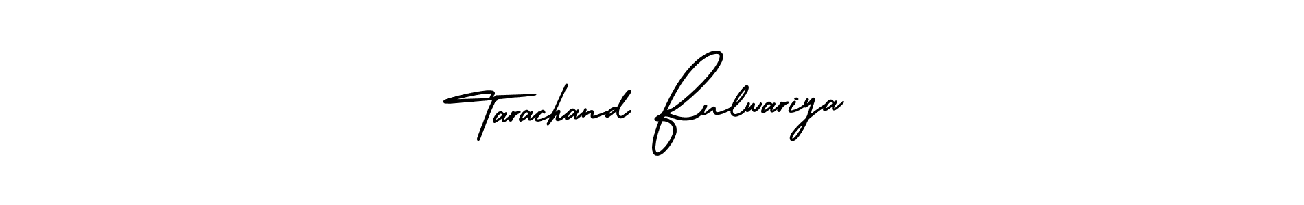 The best way (AmerikaSignatureDemo-Regular) to make a short signature is to pick only two or three words in your name. The name Tarachand Fulwariya include a total of six letters. For converting this name. Tarachand Fulwariya signature style 3 images and pictures png