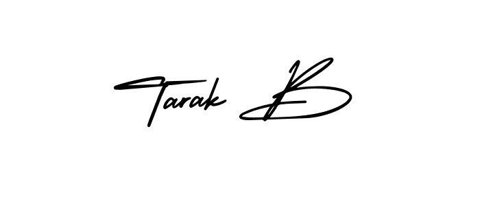 Tarak B stylish signature style. Best Handwritten Sign (AmerikaSignatureDemo-Regular) for my name. Handwritten Signature Collection Ideas for my name Tarak B. Tarak B signature style 3 images and pictures png