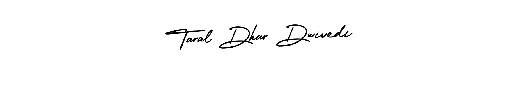 How to make Taral Dhar Dwivedi name signature. Use AmerikaSignatureDemo-Regular style for creating short signs online. This is the latest handwritten sign. Taral Dhar Dwivedi signature style 3 images and pictures png
