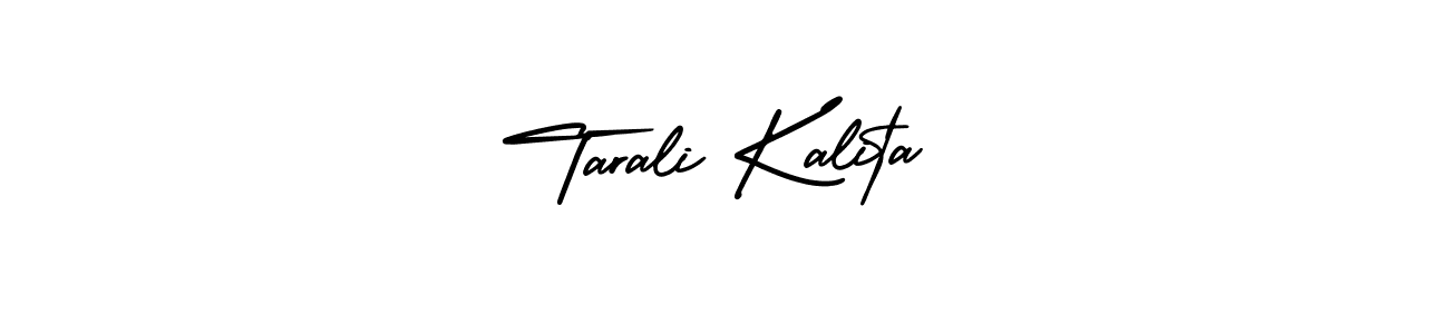 How to Draw Tarali Kalita signature style? AmerikaSignatureDemo-Regular is a latest design signature styles for name Tarali Kalita. Tarali Kalita signature style 3 images and pictures png