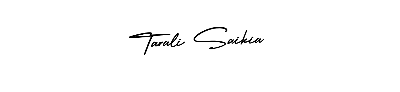 Also we have Tarali Saikia name is the best signature style. Create professional handwritten signature collection using AmerikaSignatureDemo-Regular autograph style. Tarali Saikia signature style 3 images and pictures png