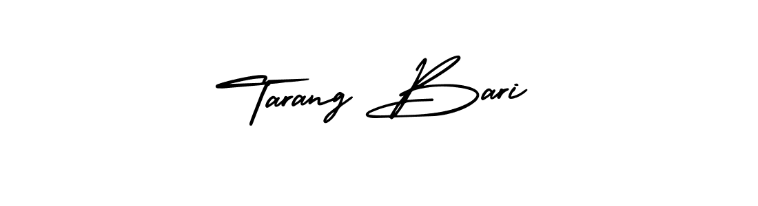 How to make Tarang Bari signature? AmerikaSignatureDemo-Regular is a professional autograph style. Create handwritten signature for Tarang Bari name. Tarang Bari signature style 3 images and pictures png