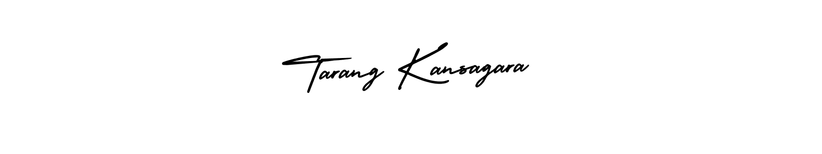 Similarly AmerikaSignatureDemo-Regular is the best handwritten signature design. Signature creator online .You can use it as an online autograph creator for name Tarang Kansagara. Tarang Kansagara signature style 3 images and pictures png