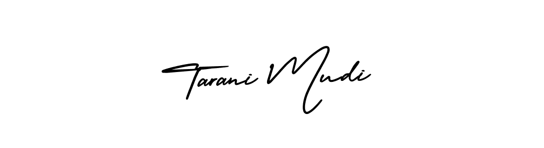 Also You can easily find your signature by using the search form. We will create Tarani Mudi name handwritten signature images for you free of cost using AmerikaSignatureDemo-Regular sign style. Tarani Mudi signature style 3 images and pictures png