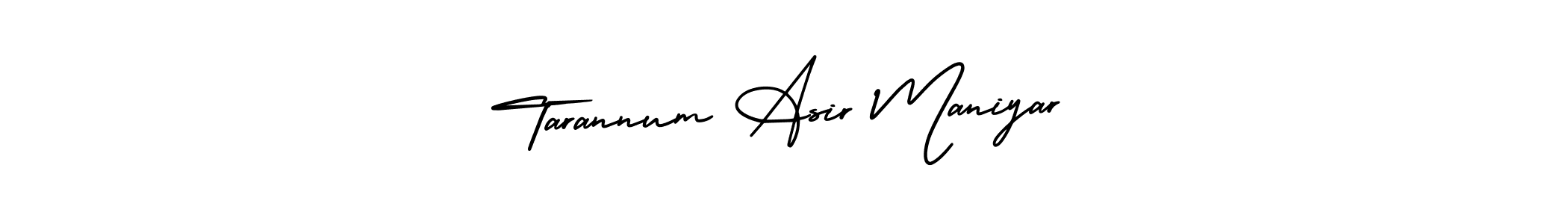 AmerikaSignatureDemo-Regular is a professional signature style that is perfect for those who want to add a touch of class to their signature. It is also a great choice for those who want to make their signature more unique. Get Tarannum Asir Maniyar name to fancy signature for free. Tarannum Asir Maniyar signature style 3 images and pictures png