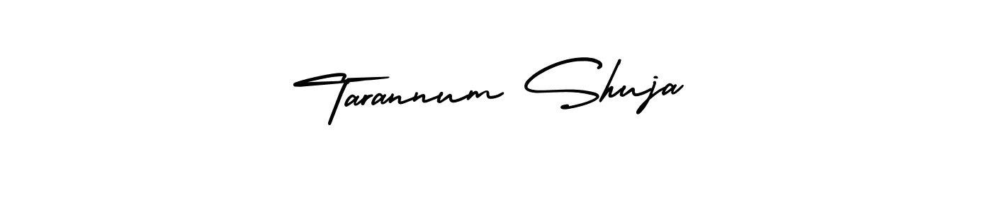 Make a beautiful signature design for name Tarannum Shuja. With this signature (AmerikaSignatureDemo-Regular) style, you can create a handwritten signature for free. Tarannum Shuja signature style 3 images and pictures png