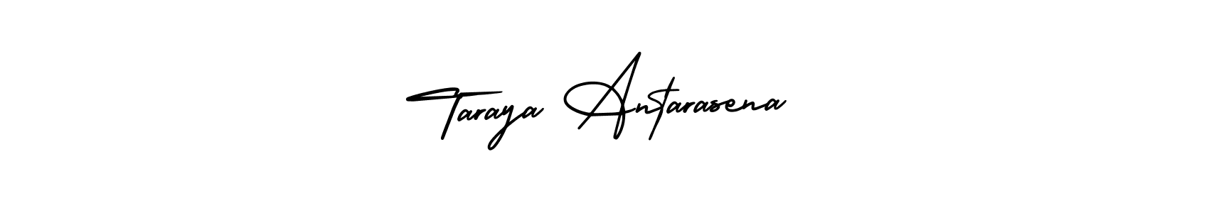 How to make Taraya Antarasena signature? AmerikaSignatureDemo-Regular is a professional autograph style. Create handwritten signature for Taraya Antarasena name. Taraya Antarasena signature style 3 images and pictures png