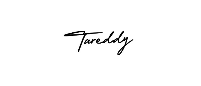 Design your own signature with our free online signature maker. With this signature software, you can create a handwritten (AmerikaSignatureDemo-Regular) signature for name Tareddy. Tareddy signature style 3 images and pictures png