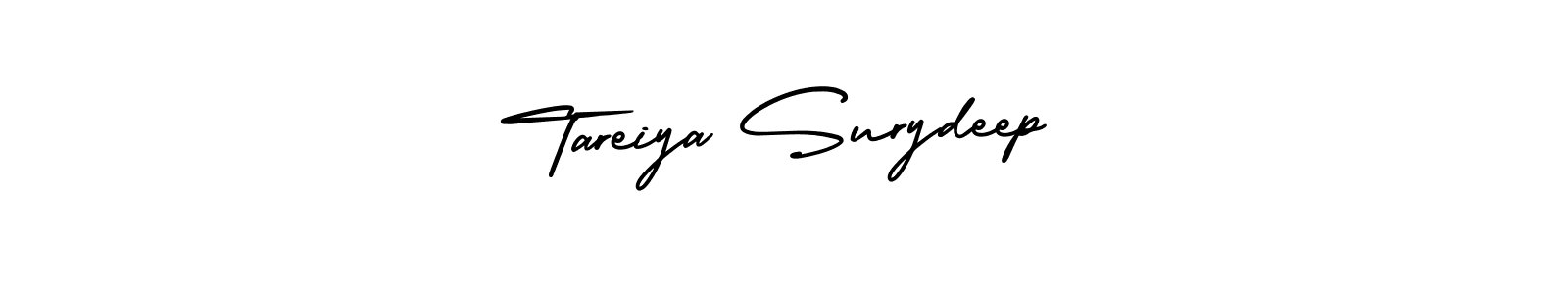 Also You can easily find your signature by using the search form. We will create Tareiya Surydeep name handwritten signature images for you free of cost using AmerikaSignatureDemo-Regular sign style. Tareiya Surydeep signature style 3 images and pictures png