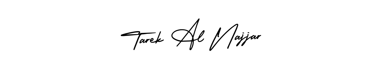 Create a beautiful signature design for name Tarek Al Najjar. With this signature (AmerikaSignatureDemo-Regular) fonts, you can make a handwritten signature for free. Tarek Al Najjar signature style 3 images and pictures png