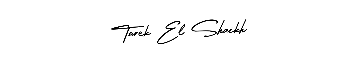 You should practise on your own different ways (AmerikaSignatureDemo-Regular) to write your name (Tarek El Shaikh) in signature. don't let someone else do it for you. Tarek El Shaikh signature style 3 images and pictures png