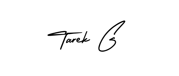 Tarek G stylish signature style. Best Handwritten Sign (AmerikaSignatureDemo-Regular) for my name. Handwritten Signature Collection Ideas for my name Tarek G. Tarek G signature style 3 images and pictures png