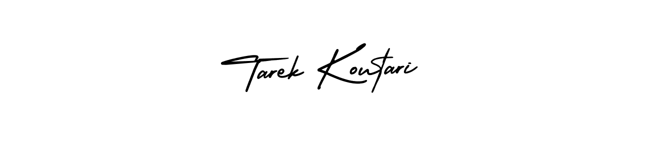 Best and Professional Signature Style for Tarek Koutari. AmerikaSignatureDemo-Regular Best Signature Style Collection. Tarek Koutari signature style 3 images and pictures png