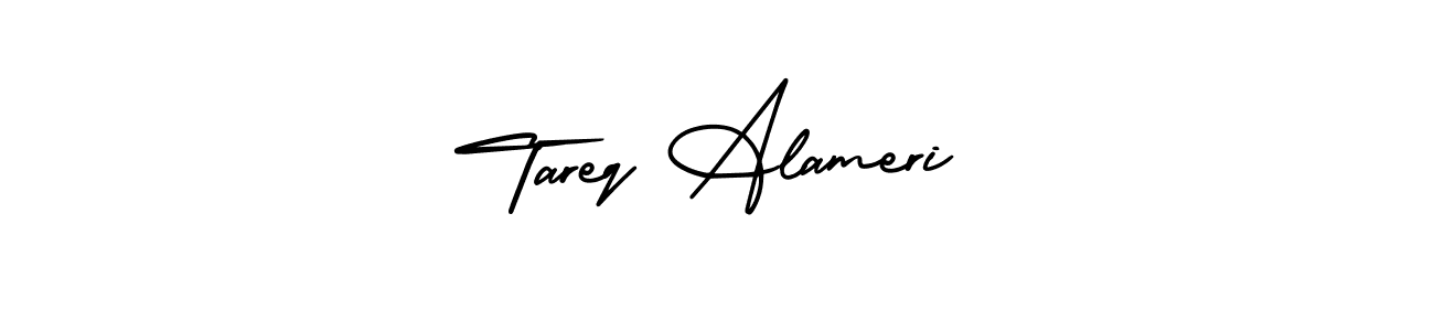 This is the best signature style for the Tareq Alameri name. Also you like these signature font (AmerikaSignatureDemo-Regular). Mix name signature. Tareq Alameri signature style 3 images and pictures png