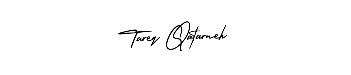 How to make Tareq Qatarneh name signature. Use AmerikaSignatureDemo-Regular style for creating short signs online. This is the latest handwritten sign. Tareq Qatarneh signature style 3 images and pictures png